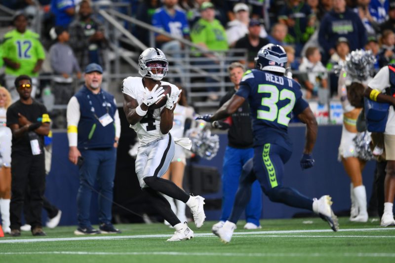 Bo Jackson’s grand-nephew has three catches in Raiders preseason game